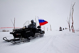 Экстремальный заезд на снегоходах приобрел международный статус